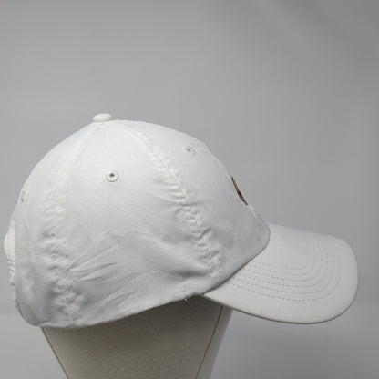 Burger Strapback Baseball Cap White One Size Adjustable Embroidered Imperial