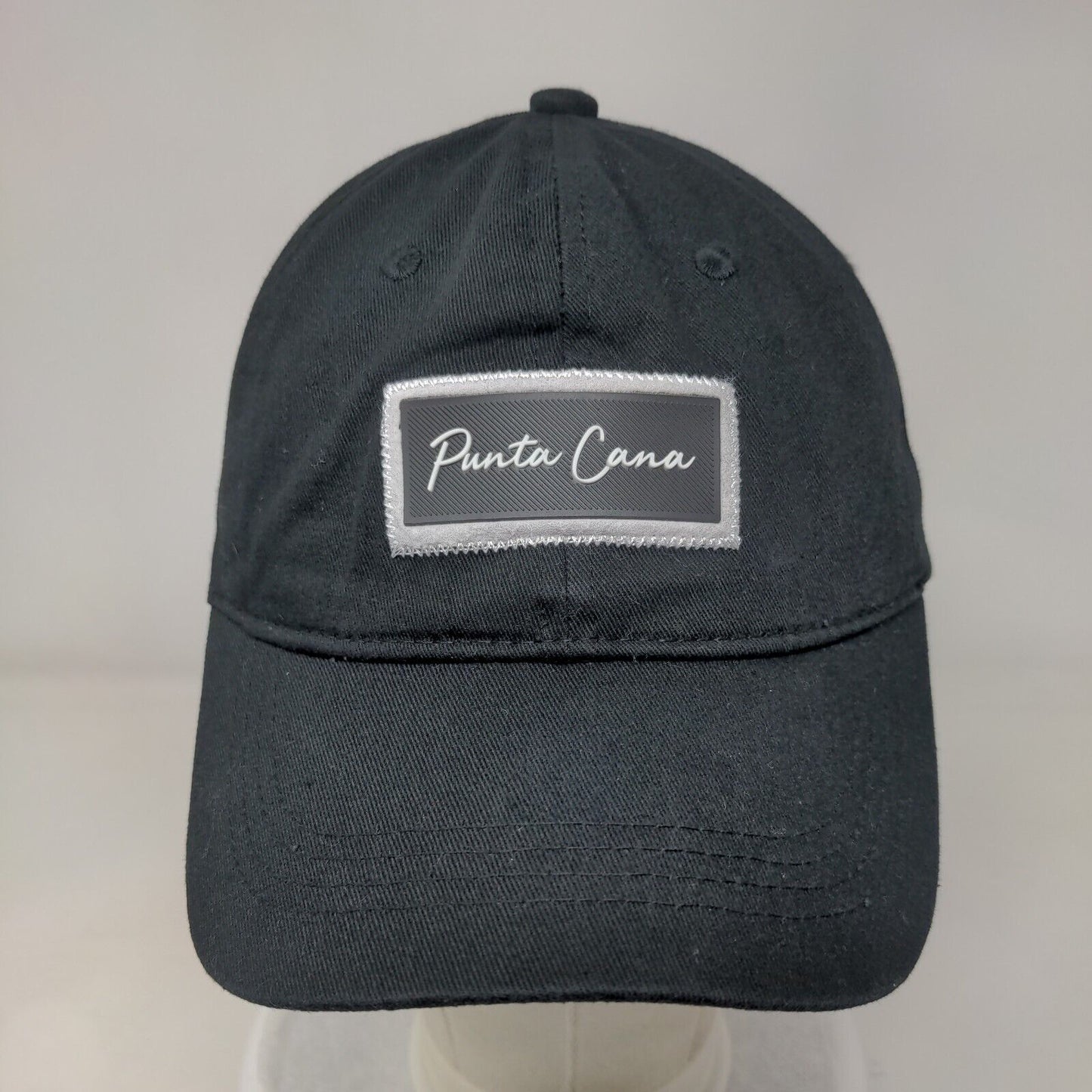 Punta Cana Patch Slideback Hat Black One Size Embroidered Robin Ruth