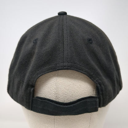 free press Baseball Cap Black One Size Strapback Solid Blank Hat Curved Brim