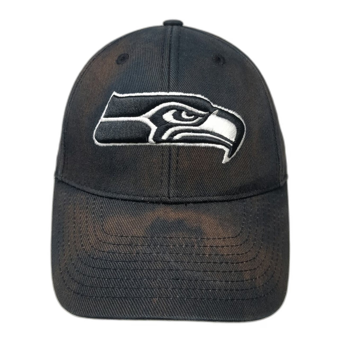 DTS Seattle Seahawks NFL Cap Black One Size Adjustable Strap Embroidered Hat