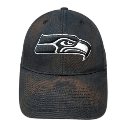DTS Seattle Seahawks NFL Cap Black One Size Adjustable Strap Embroidered Hat