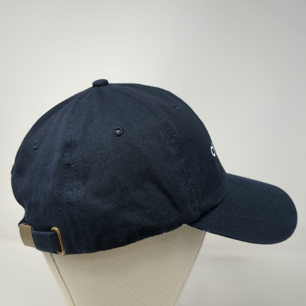 Blue Baseball Cap One Size Cresco Embroidered Logo Adjustable Slideback Hat