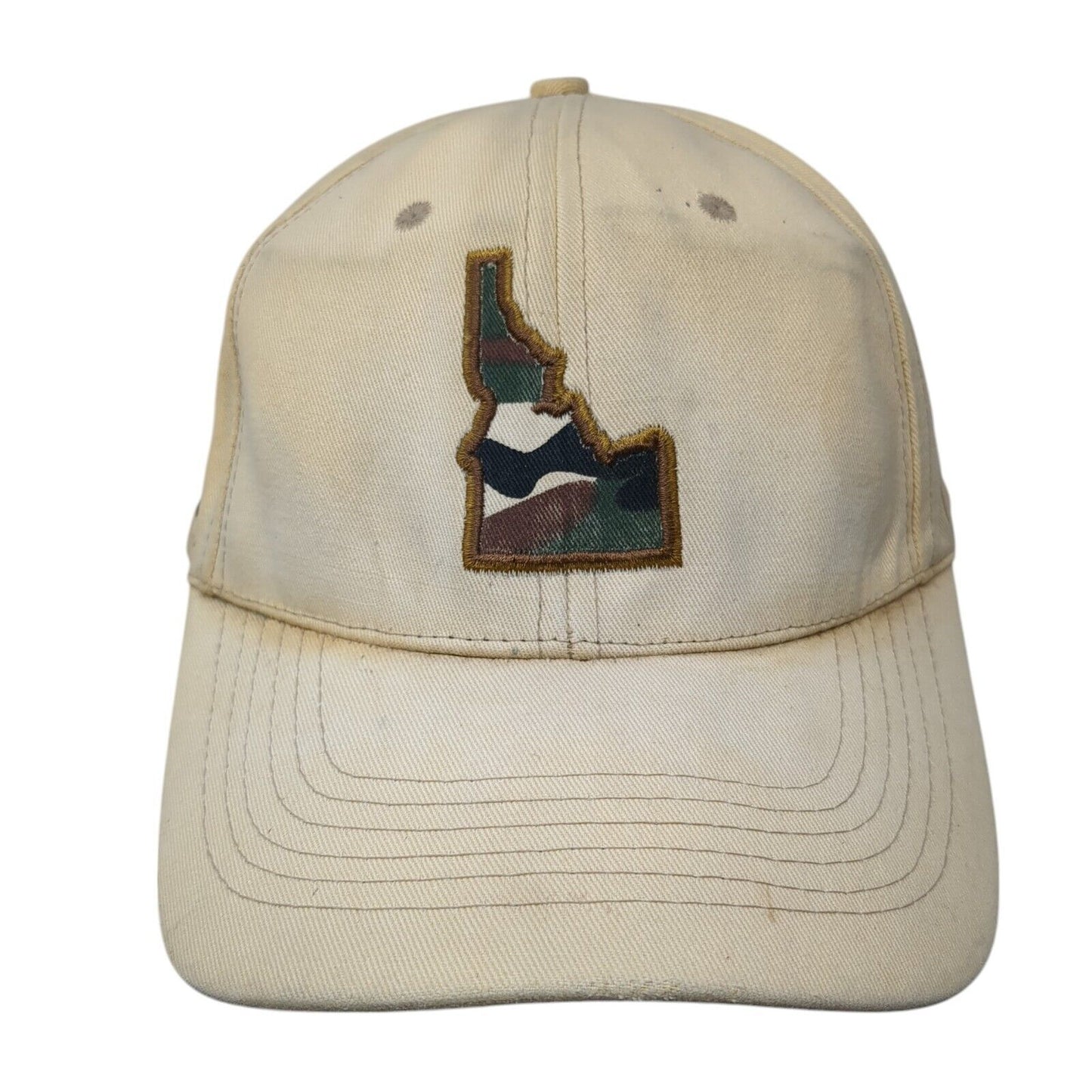Idaho Stampede Camo Strapback Hat Tan One Size Support Our Troops