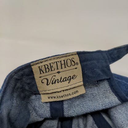 KB ETHOS Vintage Slideback Hat Blue One Size Denim Blank Distressed