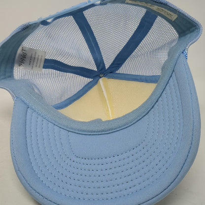 Spirit Trucker Hat Blue One Size Pipe Laying Expert Mesh Foam Snapback Rope