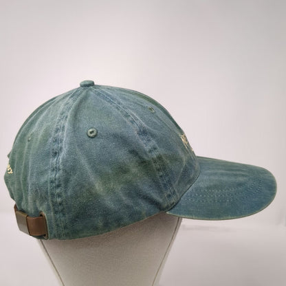 Harvard Square Baseball Cap Green One Size Newman's Own Fine Foods Leather Strap