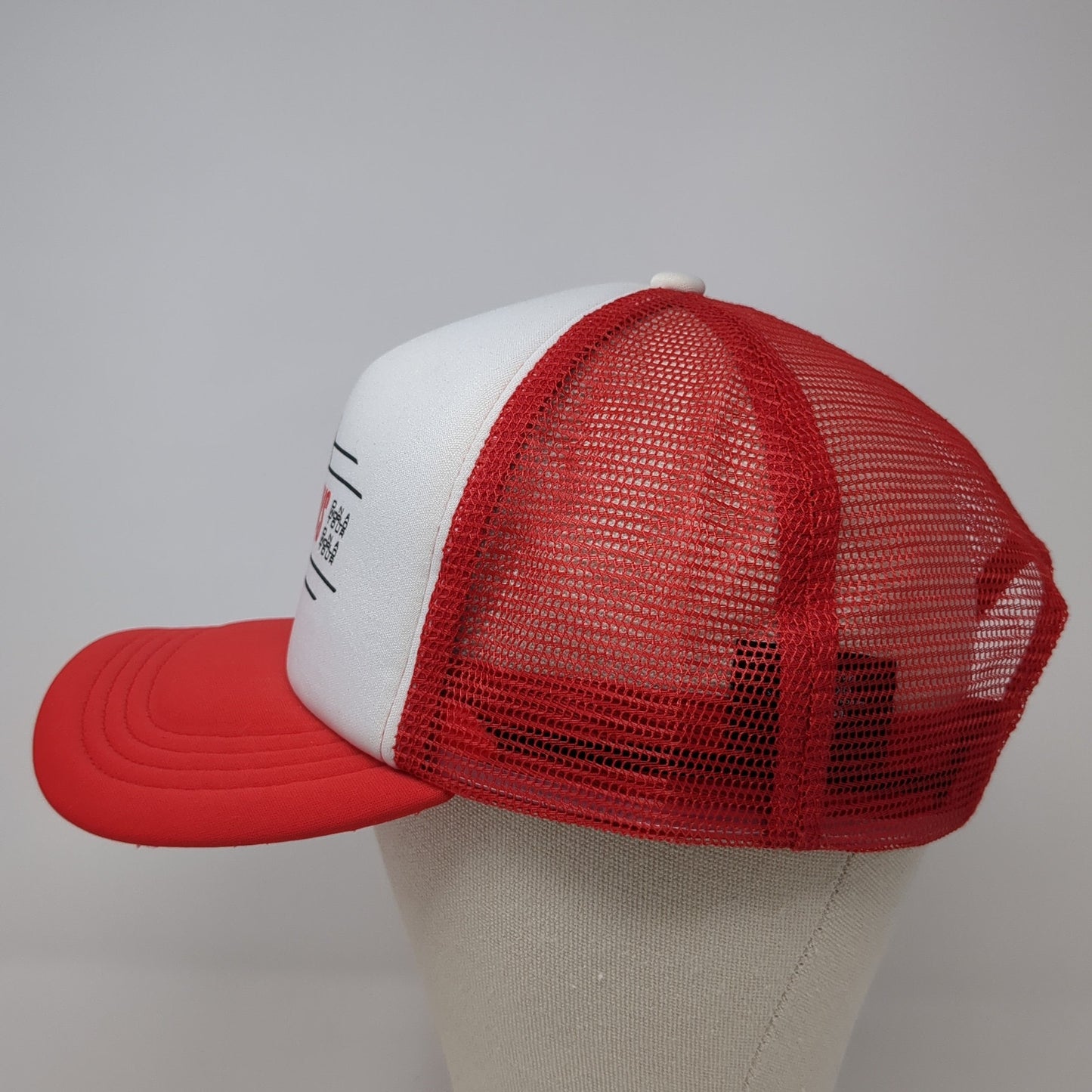 Backstreet Boys DNA World Tour Snapback Trucker Hat Red One Size Mesh Back