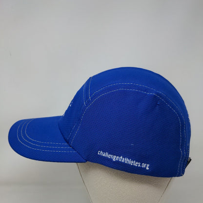 Headsweats Clip Back Hat Blue Embroidered Challenged Athletes Foundation Logo