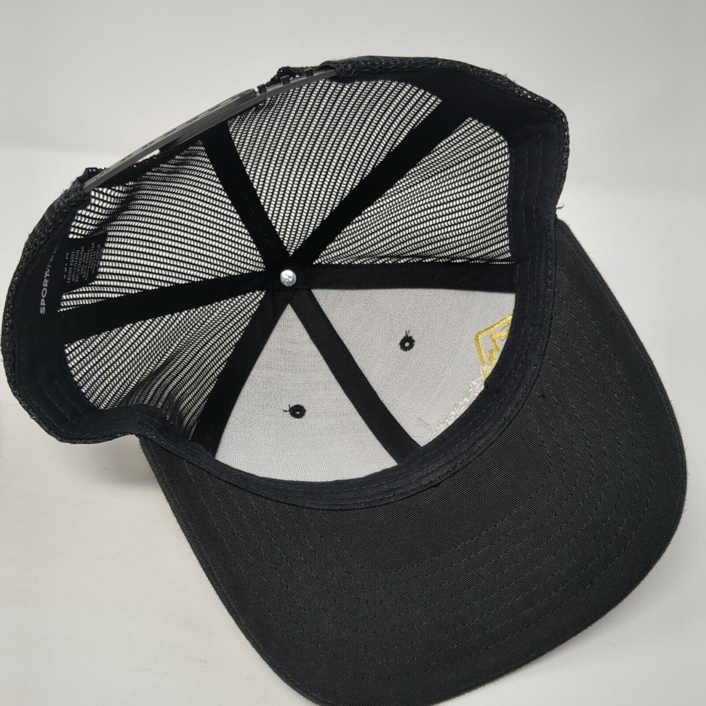 Moser Electric Snapback Trucker Hat Black One Size Mesh Back Sport-Tek