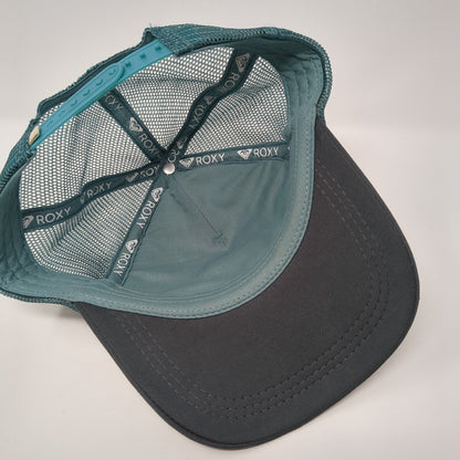 Roxy Snapback Trucker Hat Multicolor OSFA Floral Mesh Back Adjustable