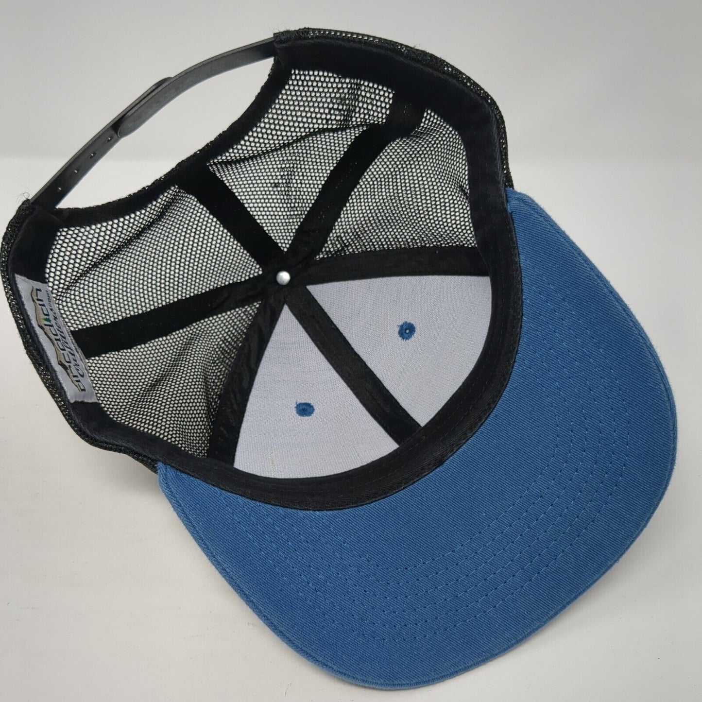 Idaho Snapback Trucker Hat Blue OS Adjustable Mesh Back Arcadian Outfitters