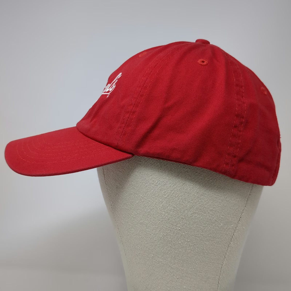Leinenkugel's Beer Logo Script Red Baseball Cap One Size Adjustable Strap Hat