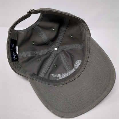 Overleaf Lodge & Spa Slideback Hat Gray One Size Adjustable Embroidered