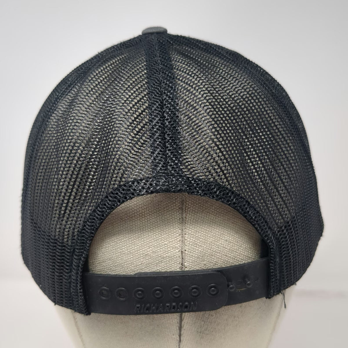 Richardson Trucker Hat Gray One Size Mesh Back TRU Mountain Pine Tree Snapback