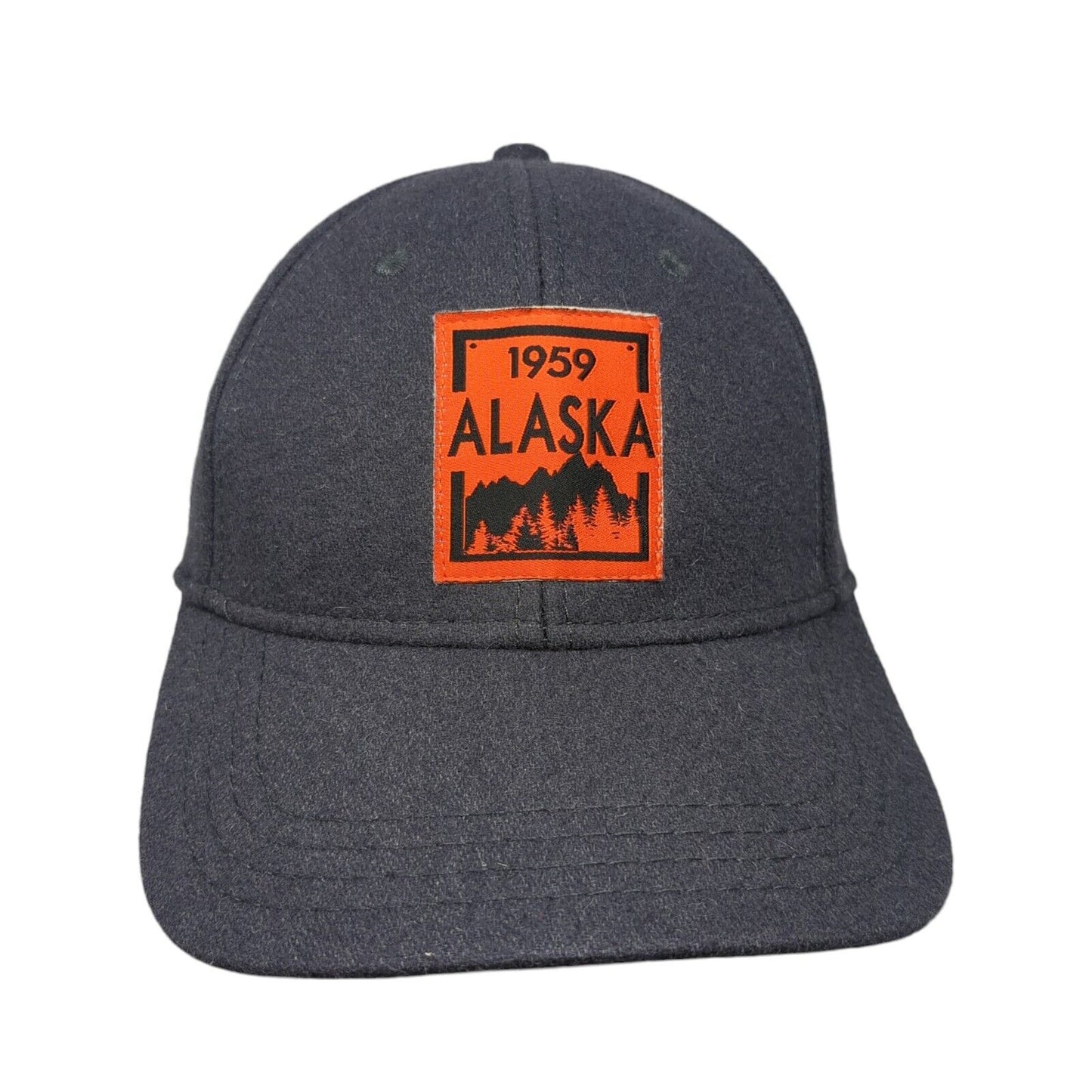 1959 Alaska Patch Strapback Hat Gray OSFA Adjustable Hat Graphix 360