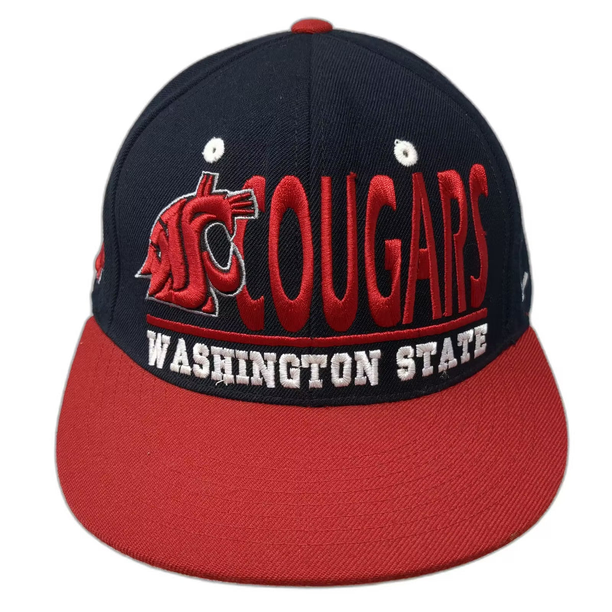 Washington State Cougars NCAA Zephyr Snapback Hat Black Red Green Brim One Size