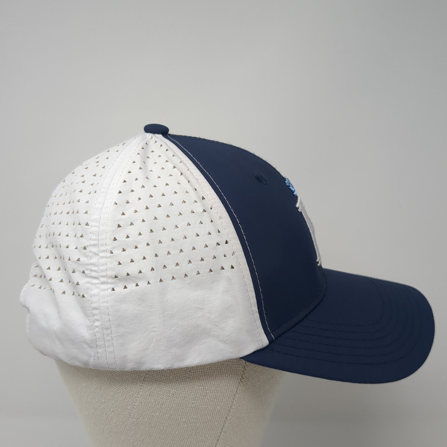 Royals Slideback Hat Blue One Size Adjustable Laser Cut Colorblock
