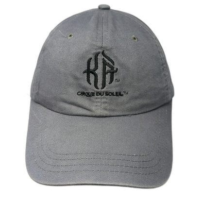Cirque du Soleil KA Gray Baseball Cap One Size Strapback Adjustable Hat Logo
