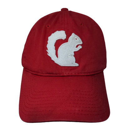 The Game Men's Slideback Hat Red Size OSFM Embroidered BG Squirrel Logo