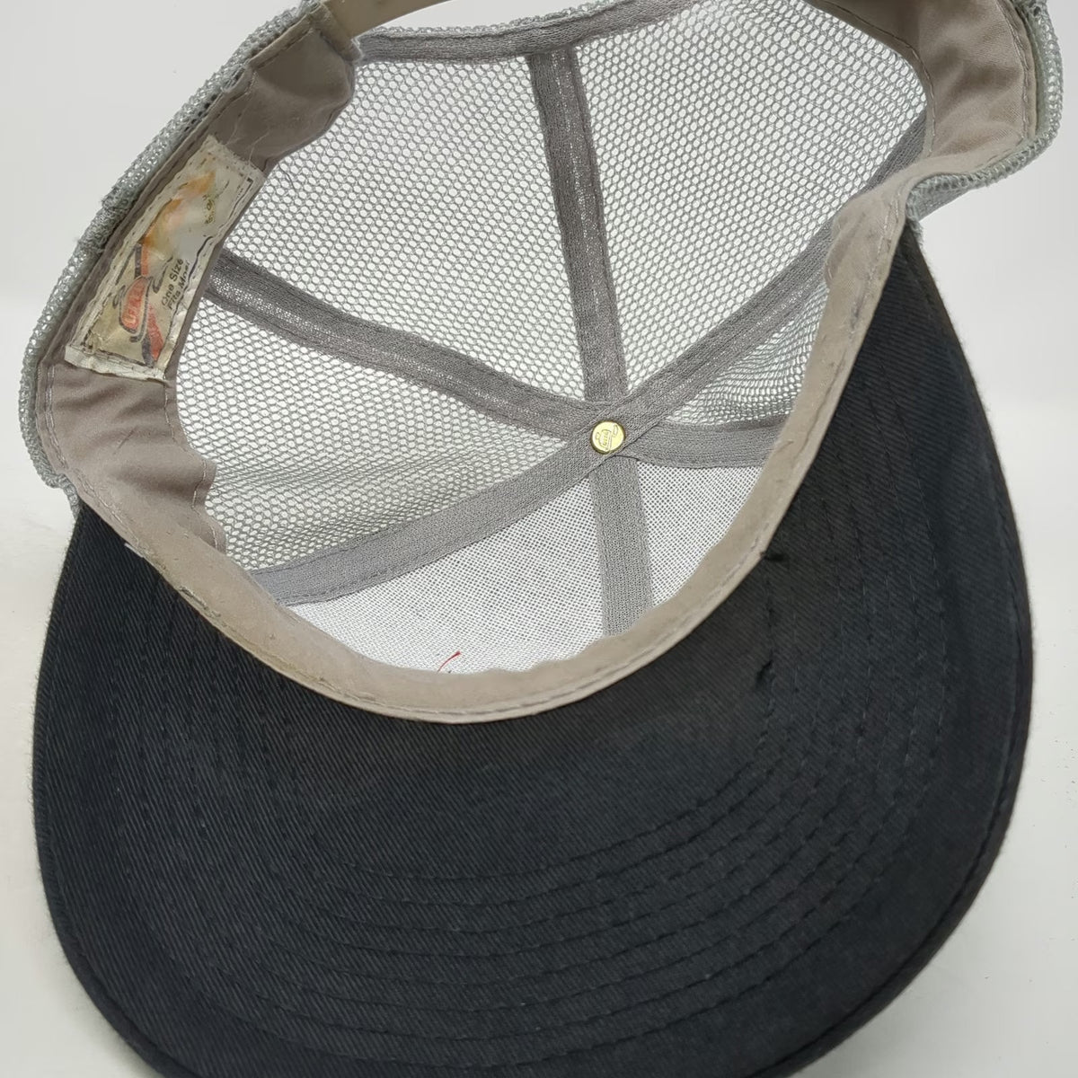 OTTO Trucker Hat Gray One Size Smith Power Products Mountain Logo Mesh Snapback