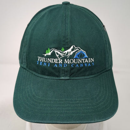 Richardson Baseball Cap Green One Size Slideback Cotton Hat Thunder Mountain