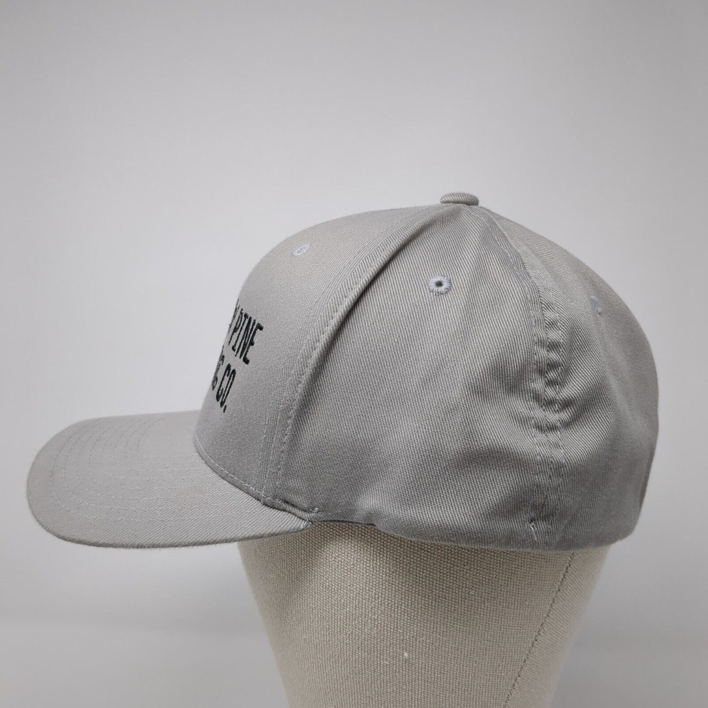 Yellow Pine Trading Co. Fitted Hat Gray L-XL 6 Panel Flexfit Yupoong