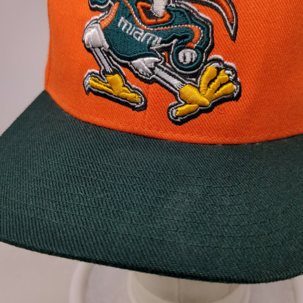 Zephyr Miami Hurricanes NCAA Snapback Hat Orange Green One Size Sebastian Ibis