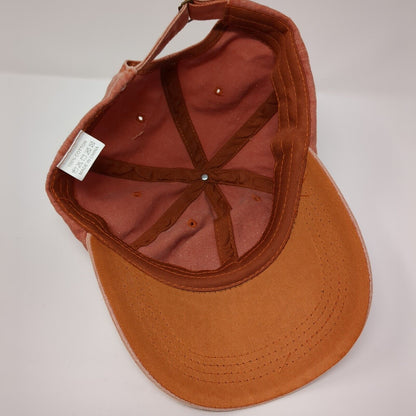 Dog Mom Slideback Hat Orange OSFA Adjustable Vented Holes 6 Panel Cotton