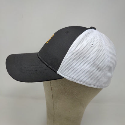 Ahead Men's Fitted Hat Black White Meshback L/XL Cordillera Ranch Embroidered