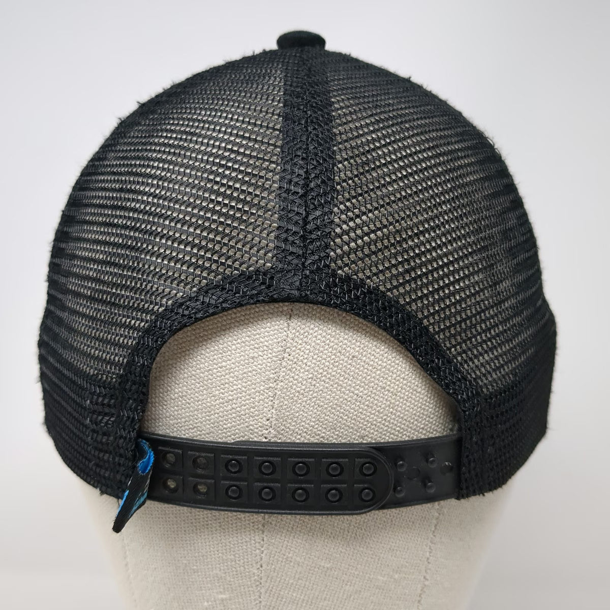 Island Crew Hawaii Trucker Hat Black White One Size Shaka Aloha Patch Mesh