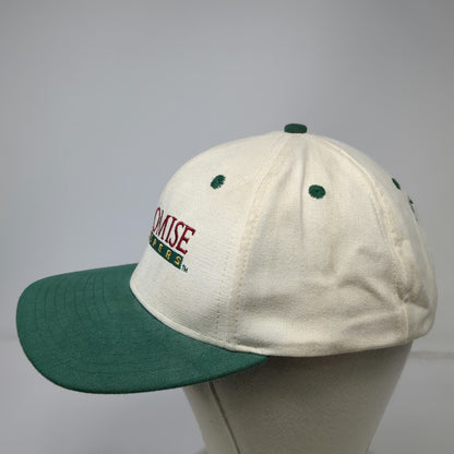 Baseball Cap White Green One Size Promise Keepers Integrity Slideback Cotton Hat
