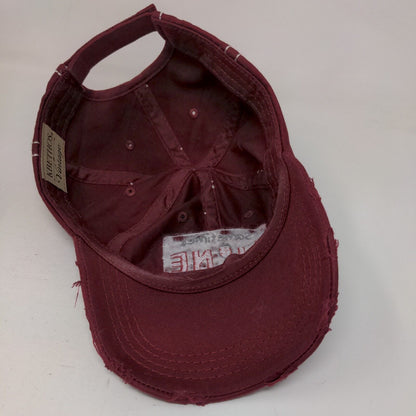 Sometimes Wine Is Just Necessary Strapback Hat Red One Size KB ETHOS Vintage