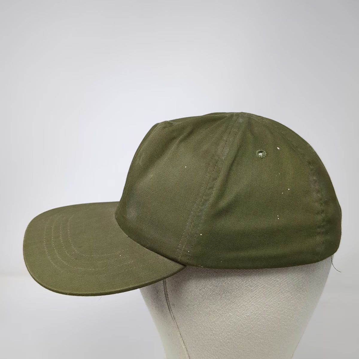 US Military Baseball Cap Green 7 Fitted Sun Hat Rigid Visor Cotton Utility Work