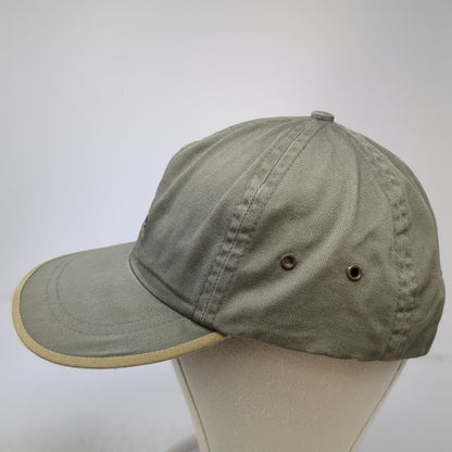 G.H. Bass & Co. Baseball Cap Green Nautical Flags Leather Slideback Hat Vintage