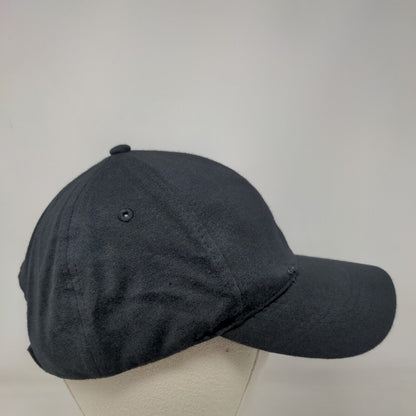 Melrose And Market Strapback Hat Black One Size Adjustable Vented Holes Blank