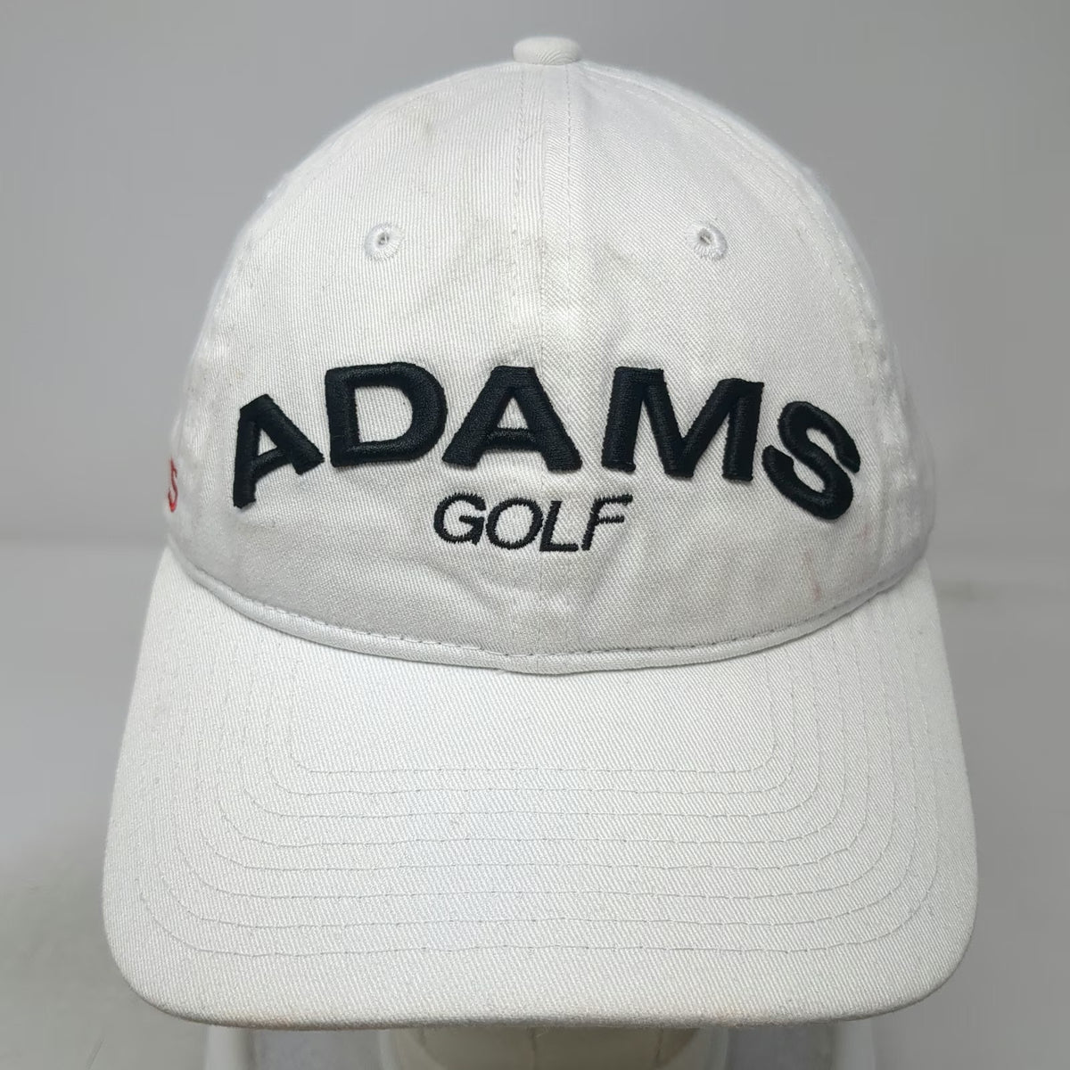 New Era Adams Golf White One Size Baseball Cap Slideback Super S Adjustable Hat