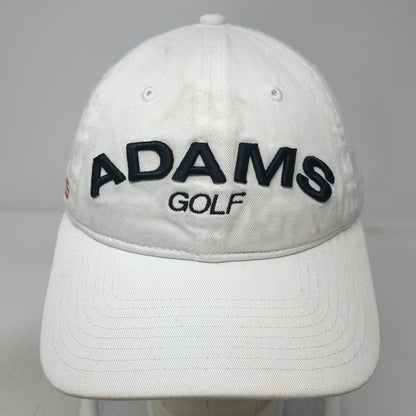New Era Adams Golf White One Size Baseball Cap Slideback Super S Adjustable Hat
