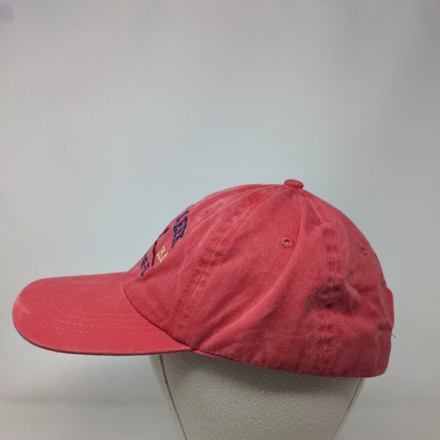 Spruce Creek Port Orange FL Strapback Hat Red One Size Embroidered