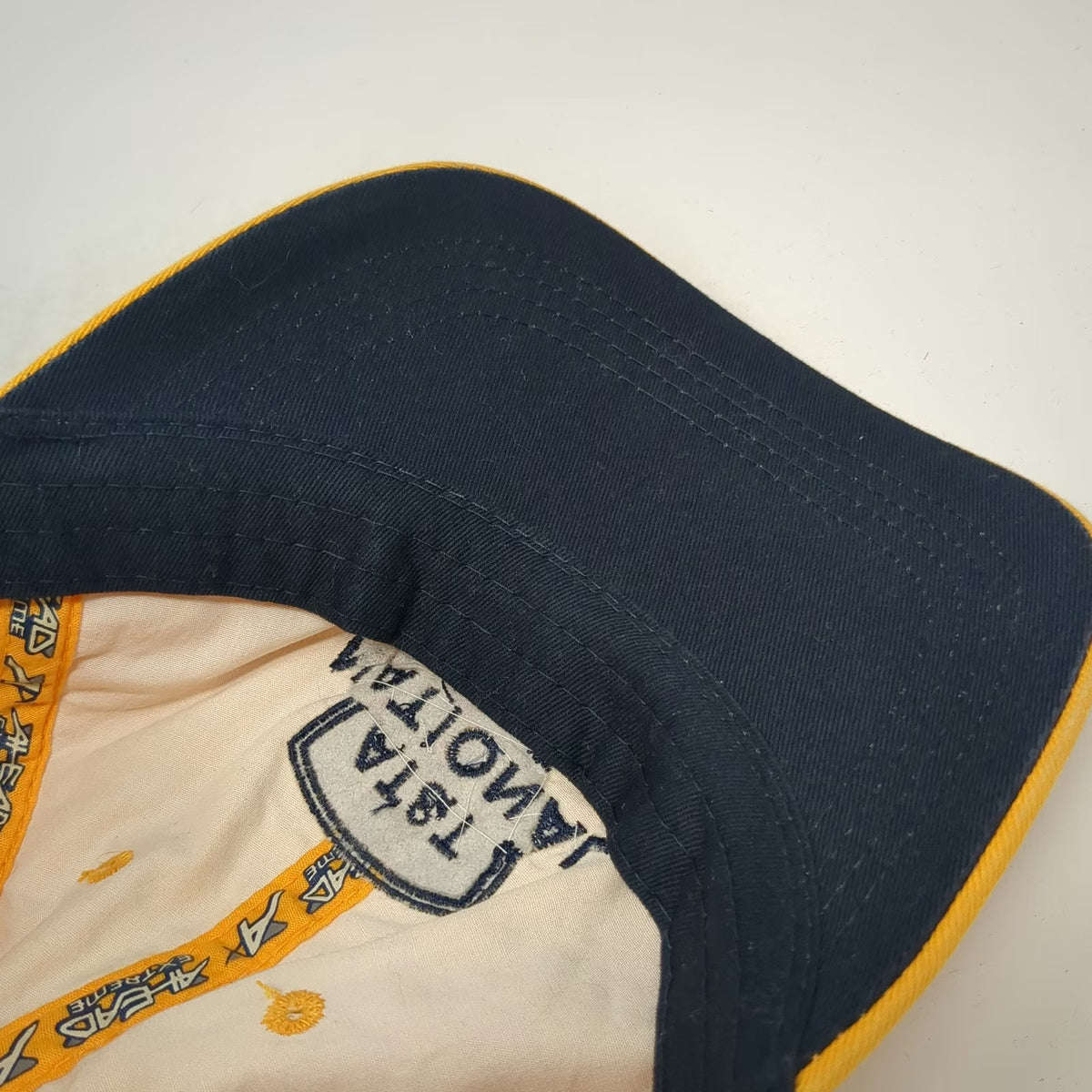 Ahead AT&T National Tiger Woods Baseball Cap Yellow OSFM Golf Hat Shield Logo