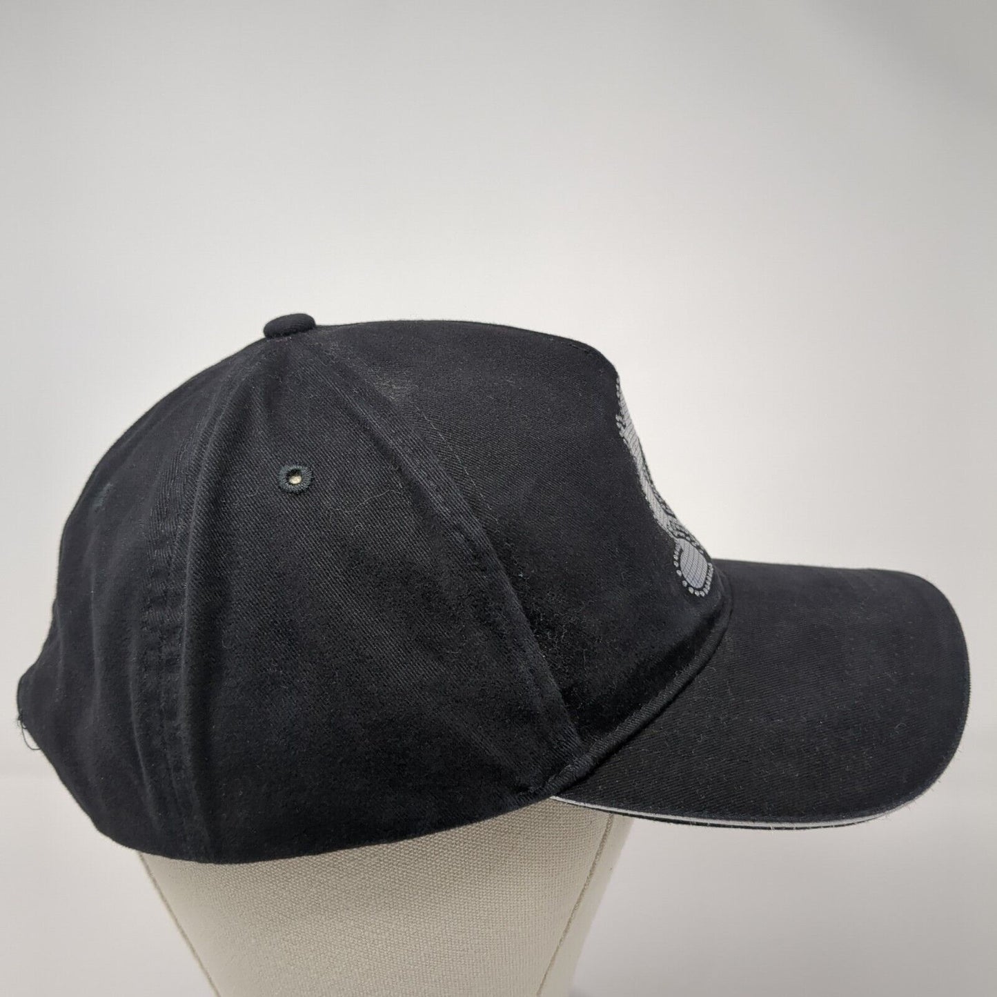 Mickey Mouse Bling Strapback Hat Black One Size Adjustable Rhinestone