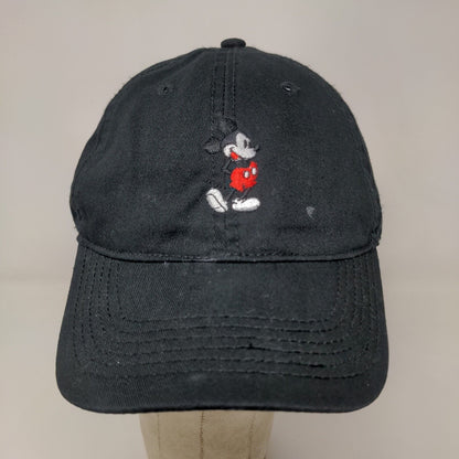 Disney Mickey Mouse Men's Slideback Hat Black Adjustable Embroidered Logo