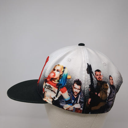 Suicide Squad Snapback Hat Multicolor One Size Adjustable Embroidered 6 Panel