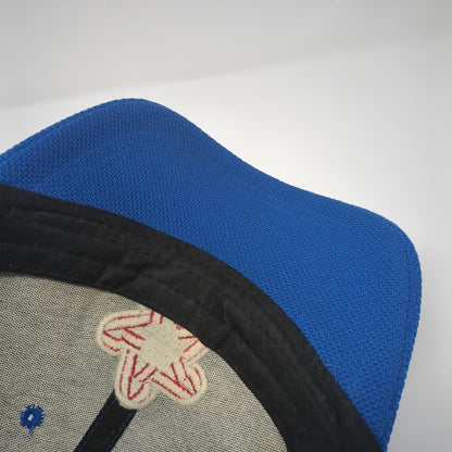 Republic Services Snapback Trucker Hat Blue OS Adjustable Embroidered Mesh Back