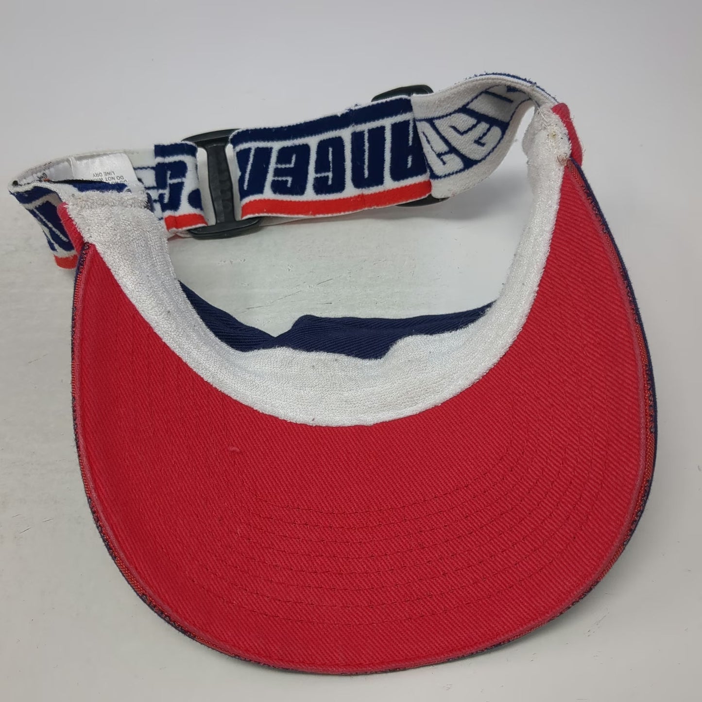 New York Rangers NHL Drew Pearson Visor Hat Blue Red White One Size Lady Liberty