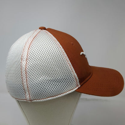 Texas Longhorns NCAA New Era Cap Brown White L Mesh Back Logo Stretch Hat