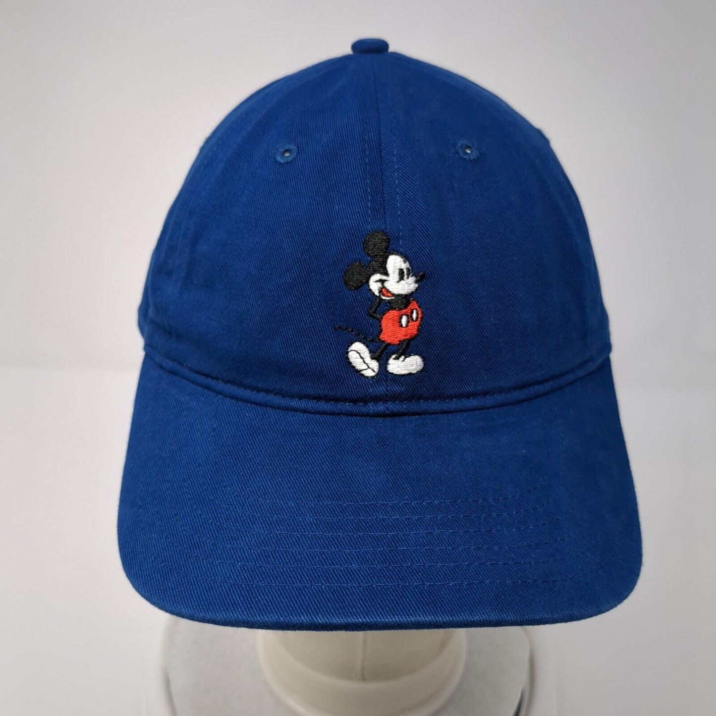 Mickey Mouse Slideback Hat Blue One Size Adjustable Embroidered 6 Panel Disney