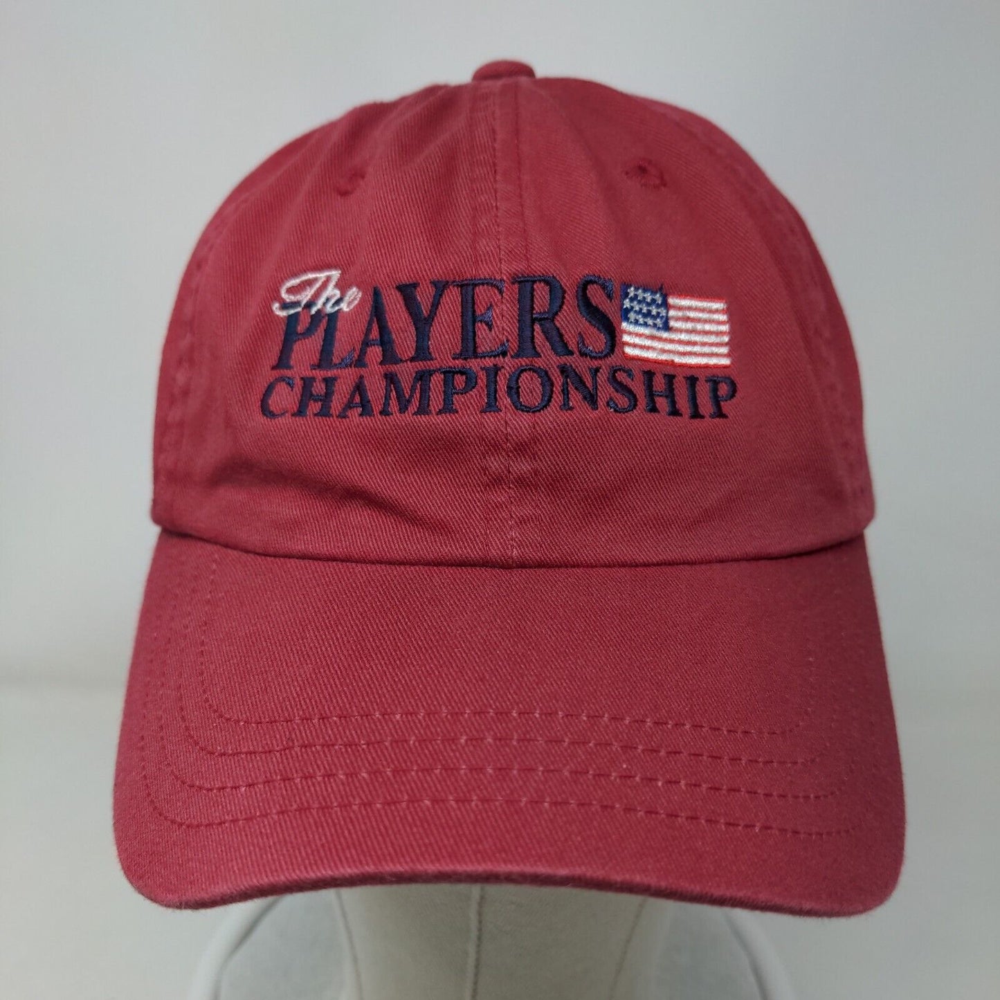 The Players Championship Slideback Hat Red One Size Embroidered Imperial