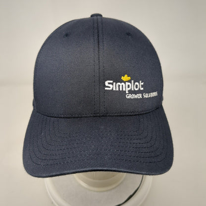 Simplot Grower Solutions Fitted Hat Blue L/XL Flexfit 6 Panel Port Authority