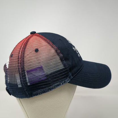 Harrah's Baseball Cap Blue OSFM American Flag Ombre Mesh Hat 1937 Embroidered