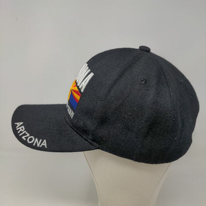 Unbranded Men's Strapback Hat Black Embroidered Arizona Grand Canyon Logo